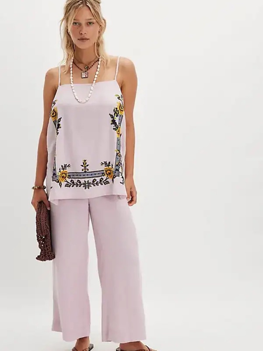 Free People Sightseer Embroidered Set NWT